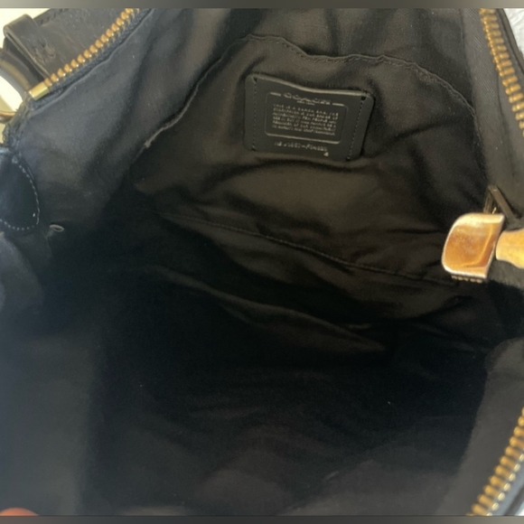 Coach F34823 Mae Black Pebble Leather Crossbody Bag EUC - Picture 11 of 16